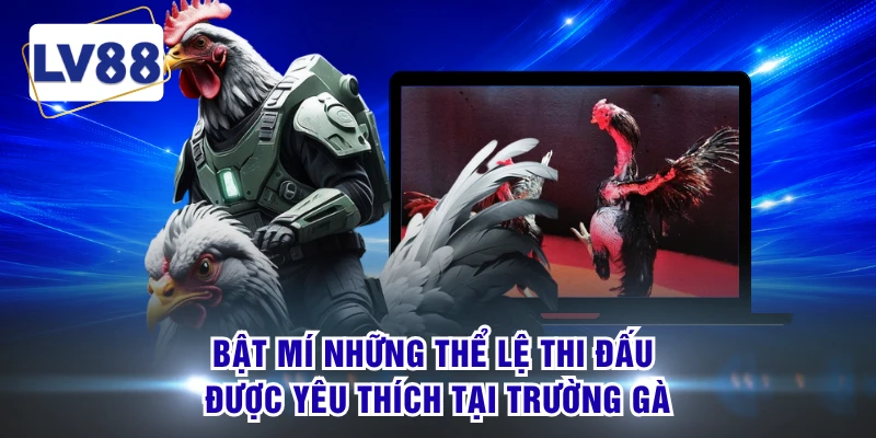 Bật mí những thể lệ thi đấu được yêu thích tại trường gà 