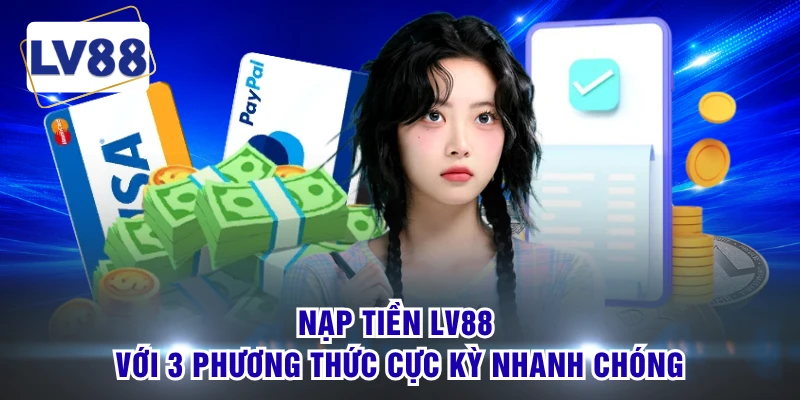 Nạp Tiền LV88 Với 3 Phương Thức Cực Kỳ Nhanh Chóng